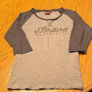Indian Motorcycle Women's Gray Jersey Top